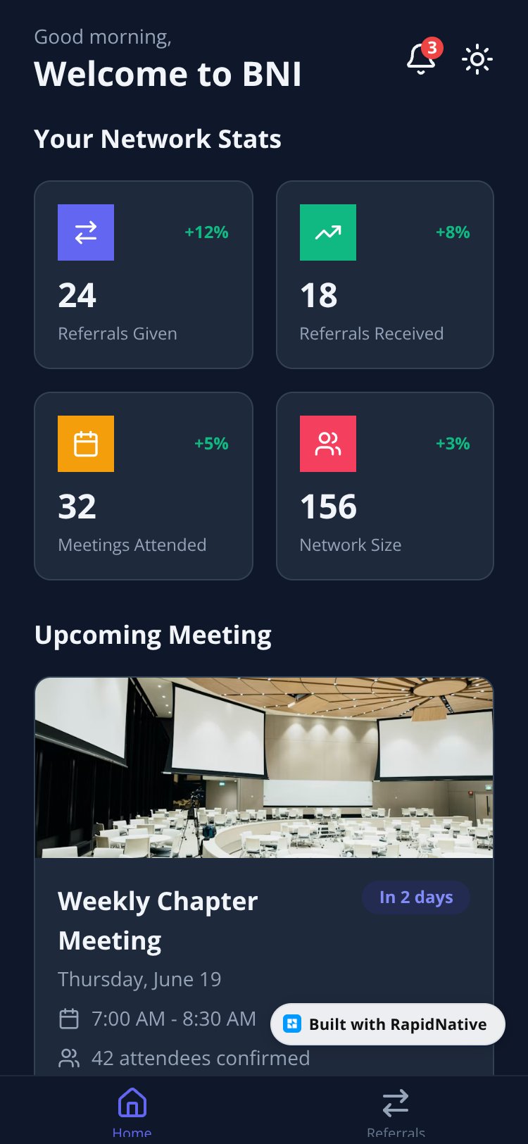 BizConnect screen 3