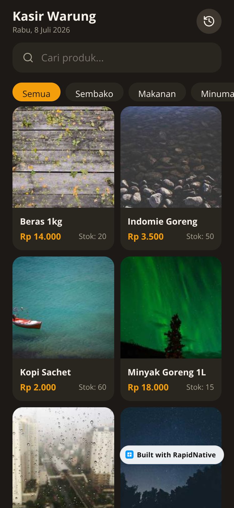 Kasir Warung screen 1
