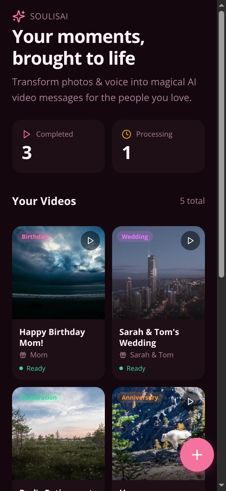 VidWish screen 2