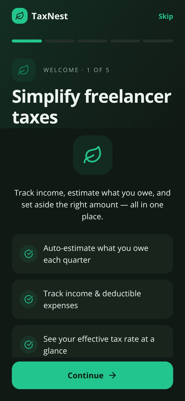 TaxNest screen 4