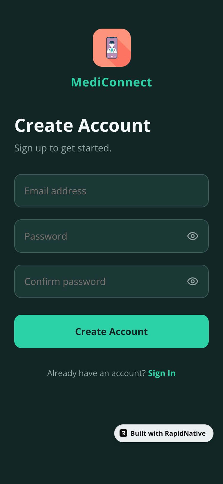 MediConnect screen 2