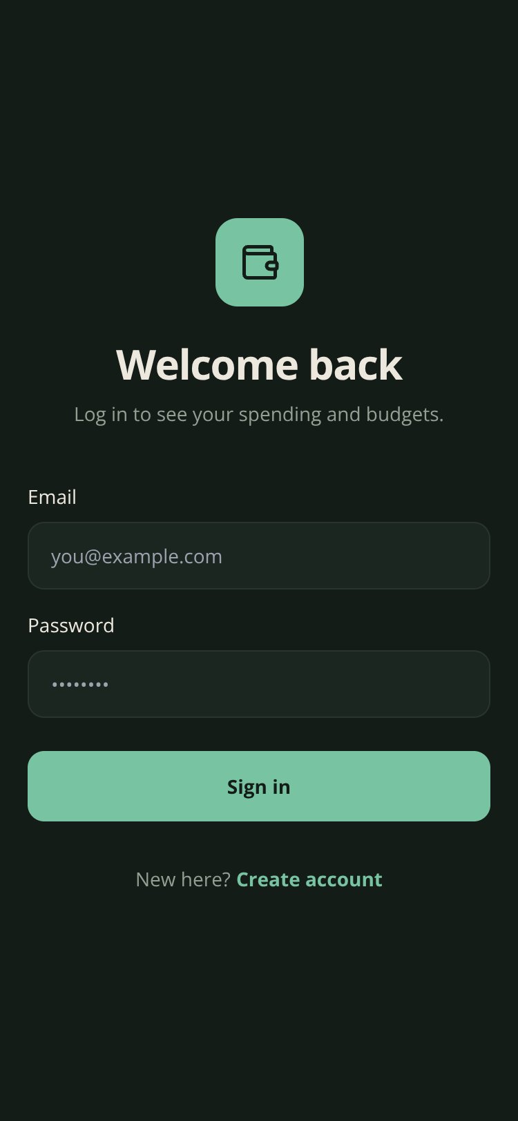 Ledger screen 1