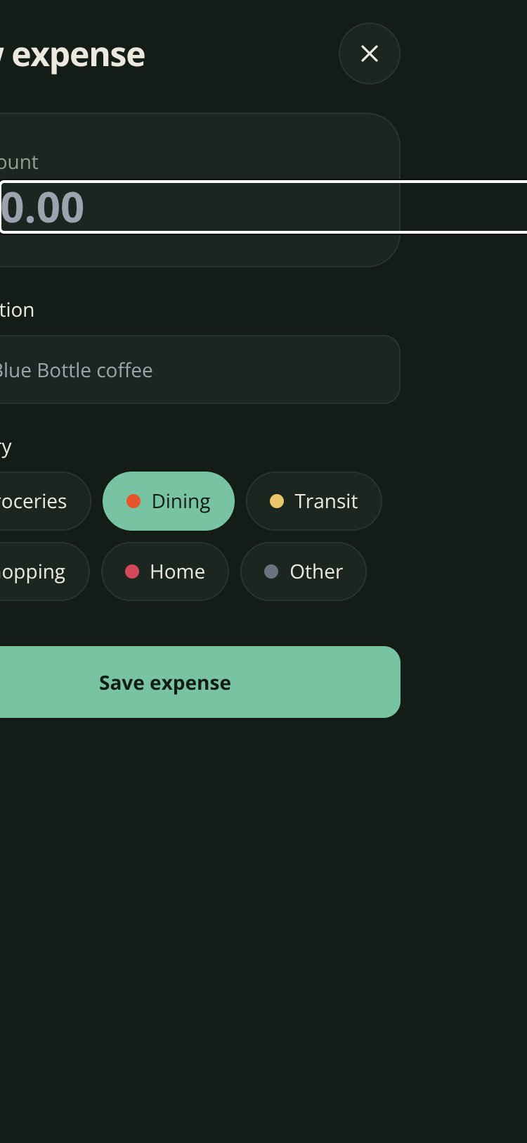 Ledger screen 3