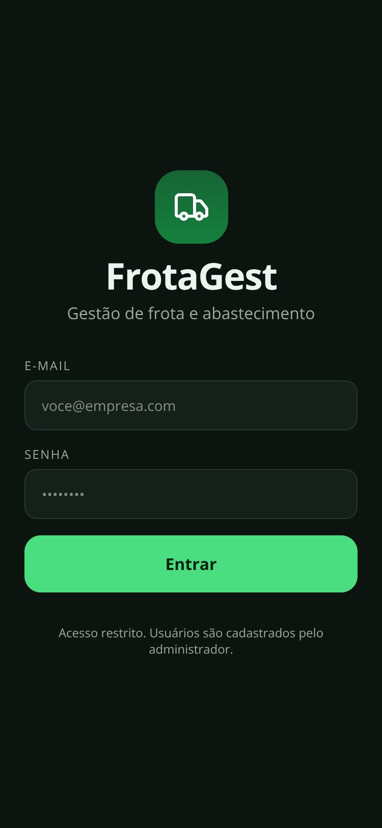 FrotaGest screen 1