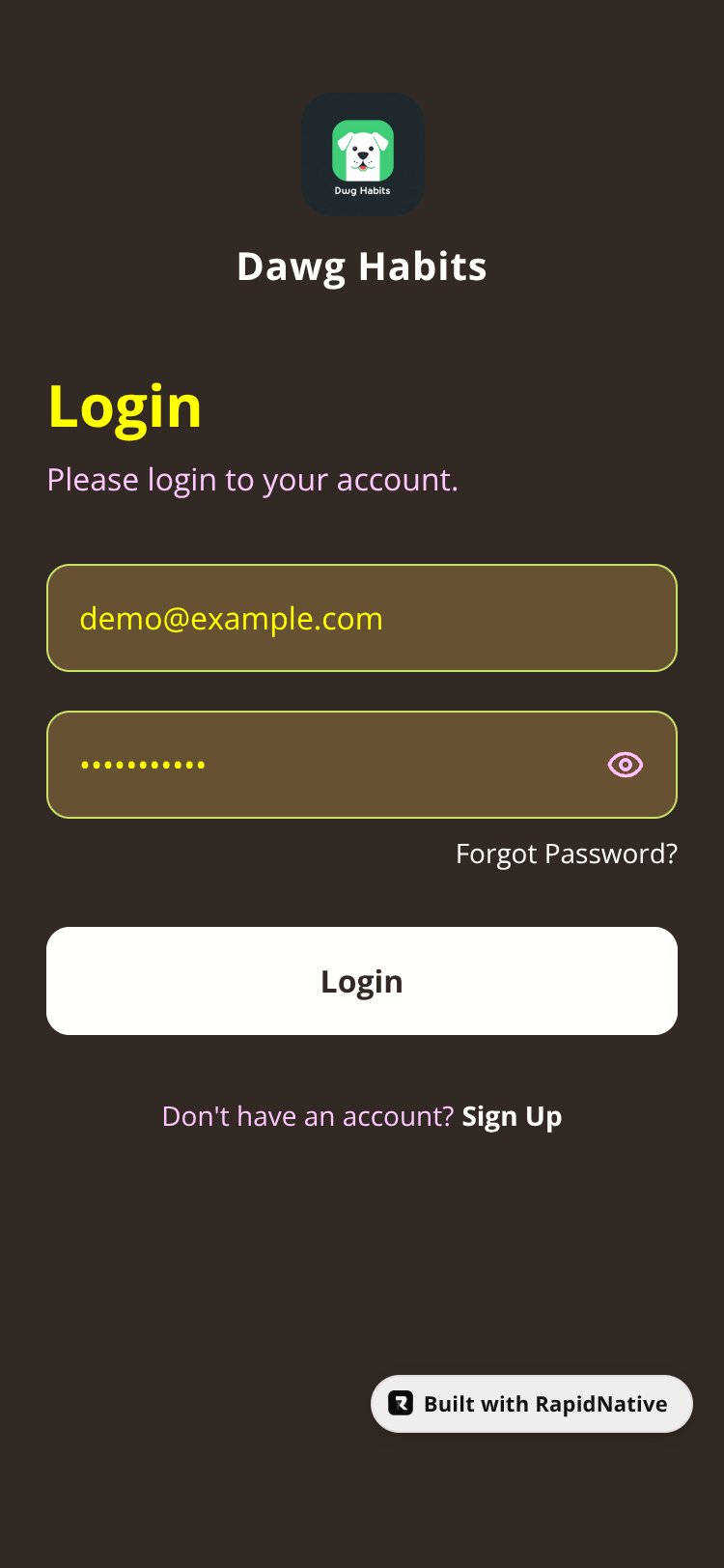 Dawg Habits screen 1