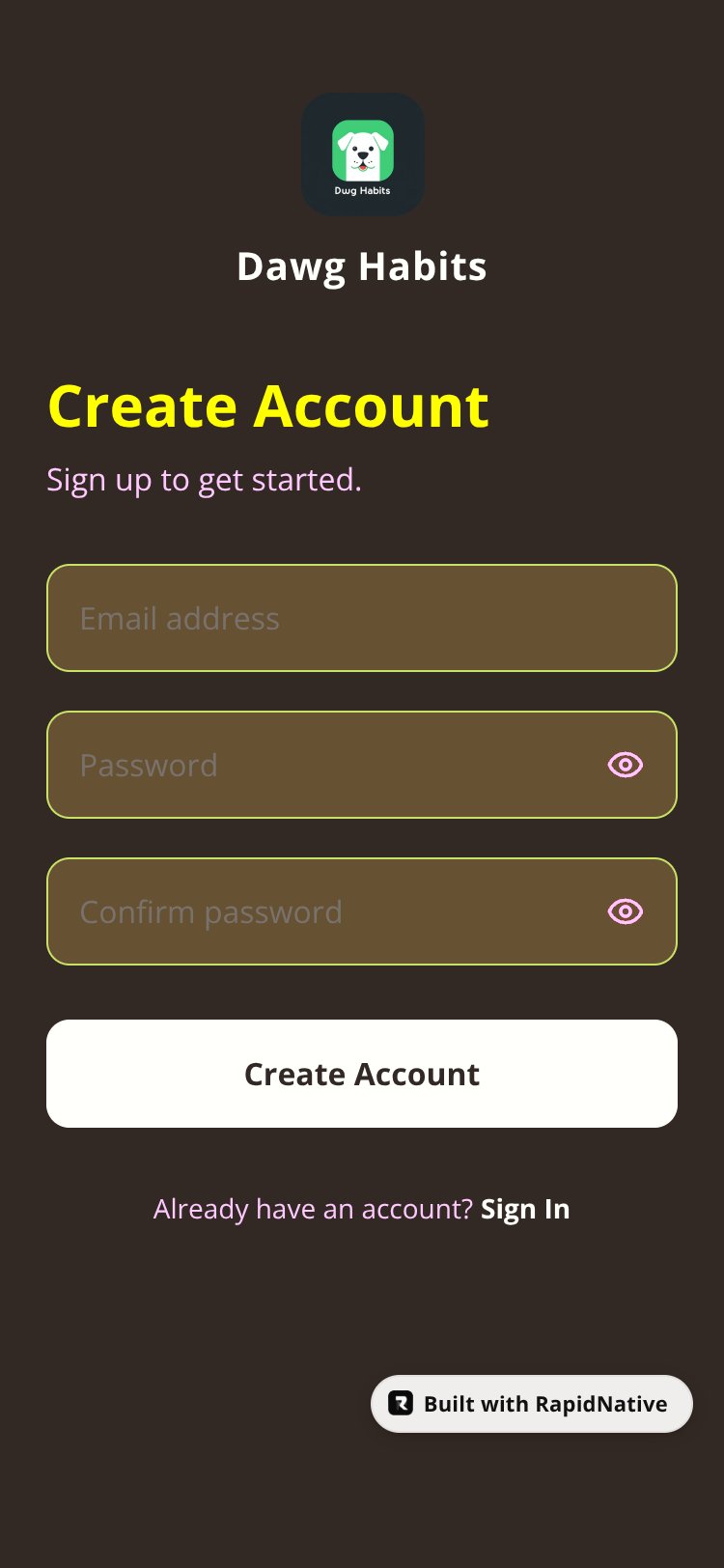 Dawg Habits screen 2