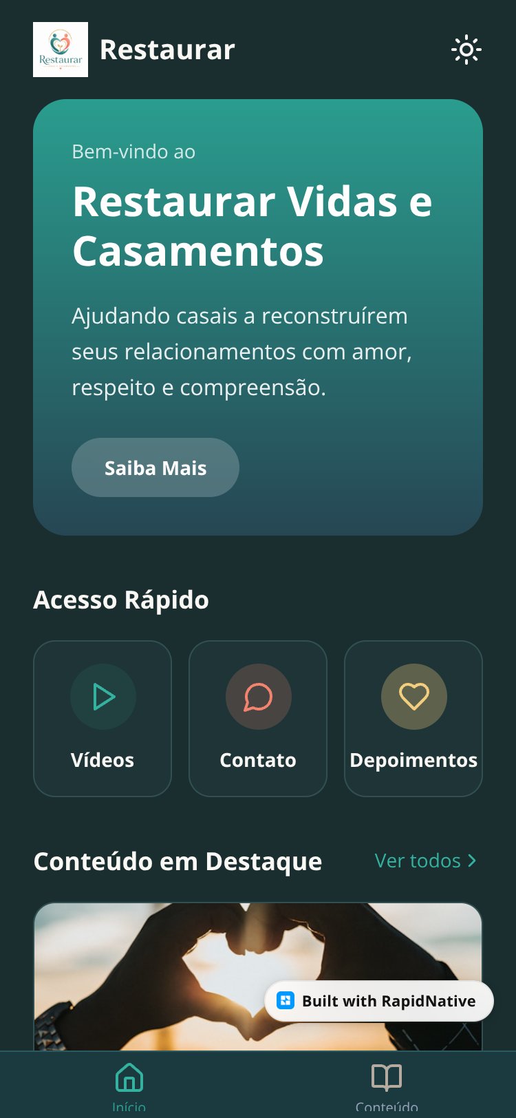 Restaurar Vidas screen 2