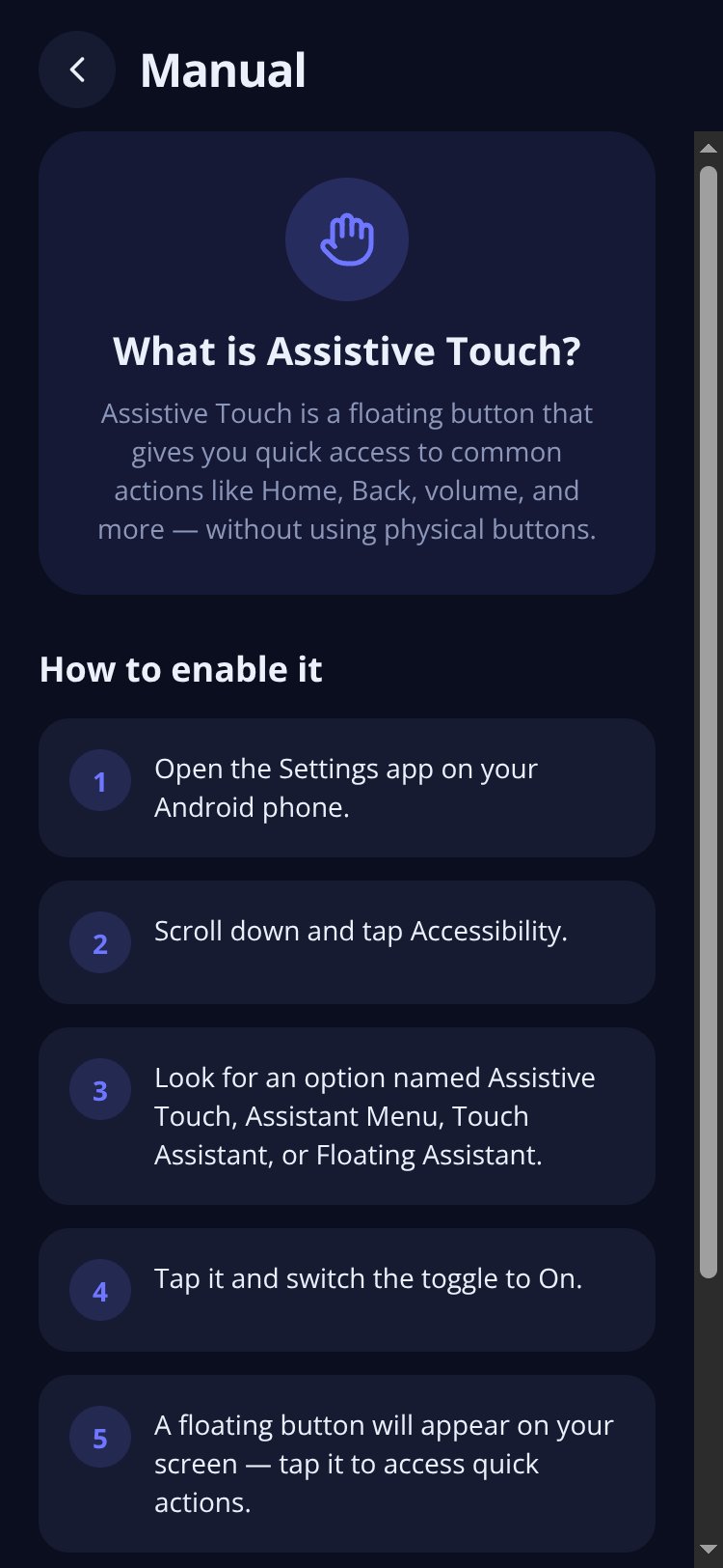 Assistive Touch screen 1