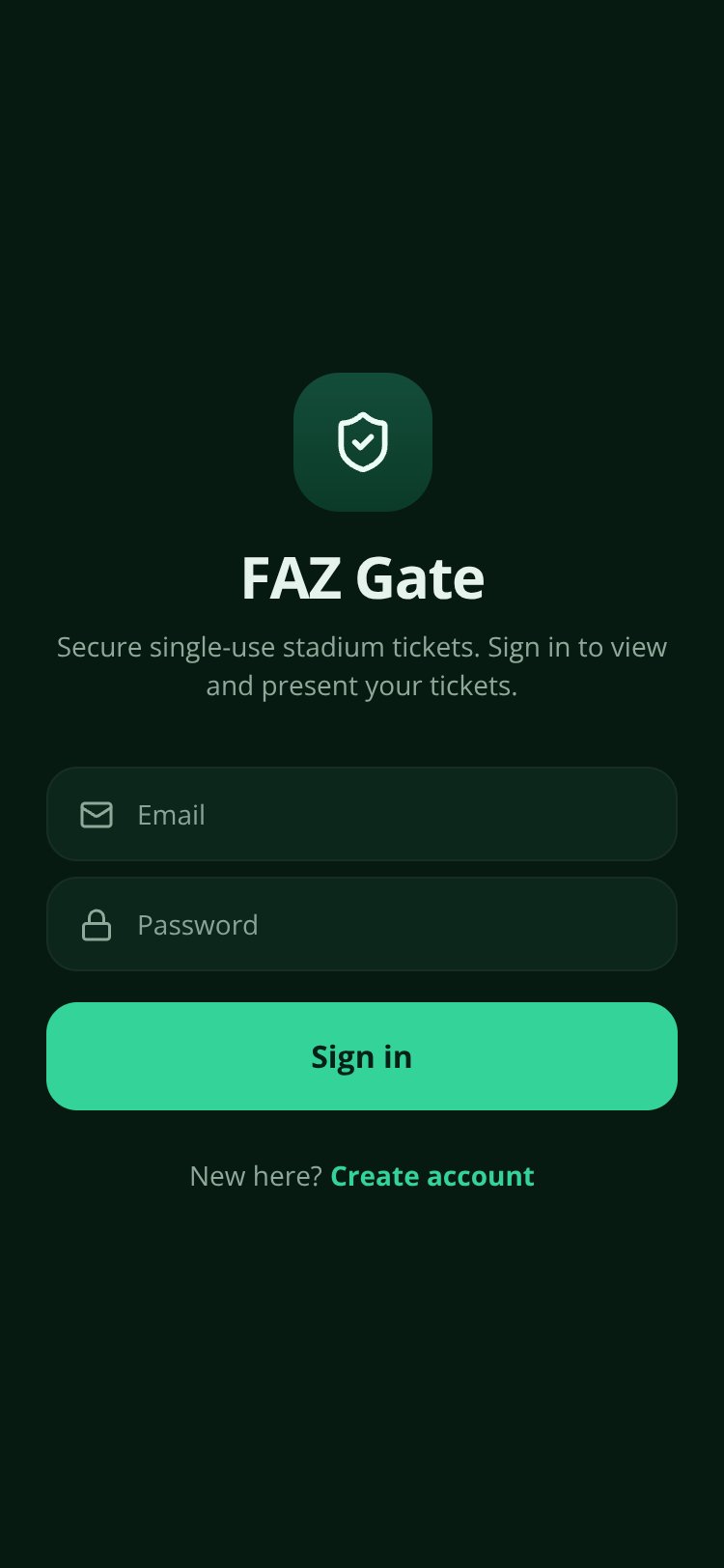 FAZ Gate screen 1