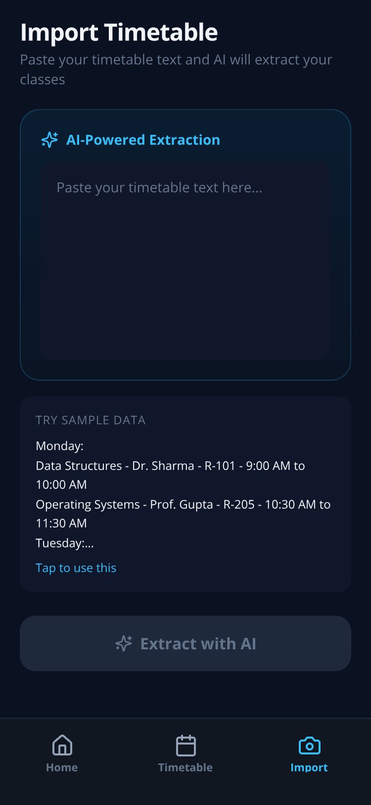 AttendAI screen 1