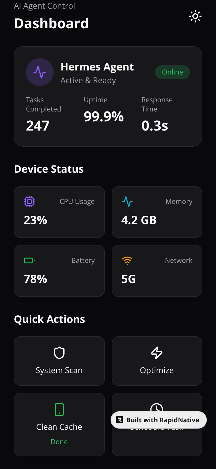 HermesAgent screen 1
