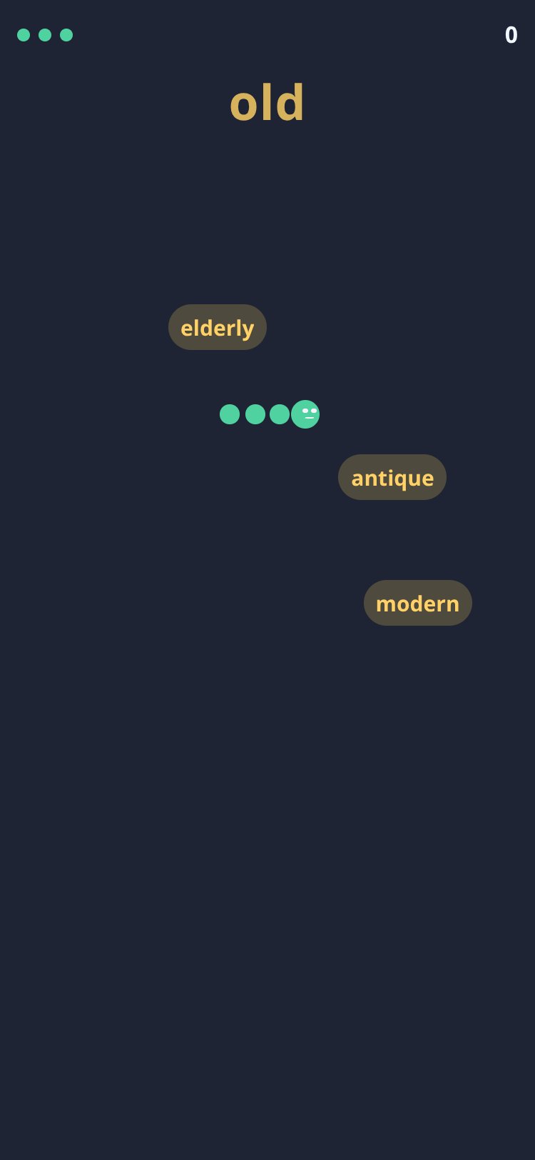 Synonym Snake screen 1