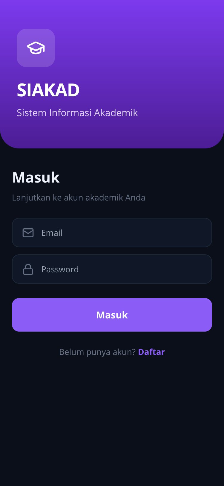 SIAKAD screen 1