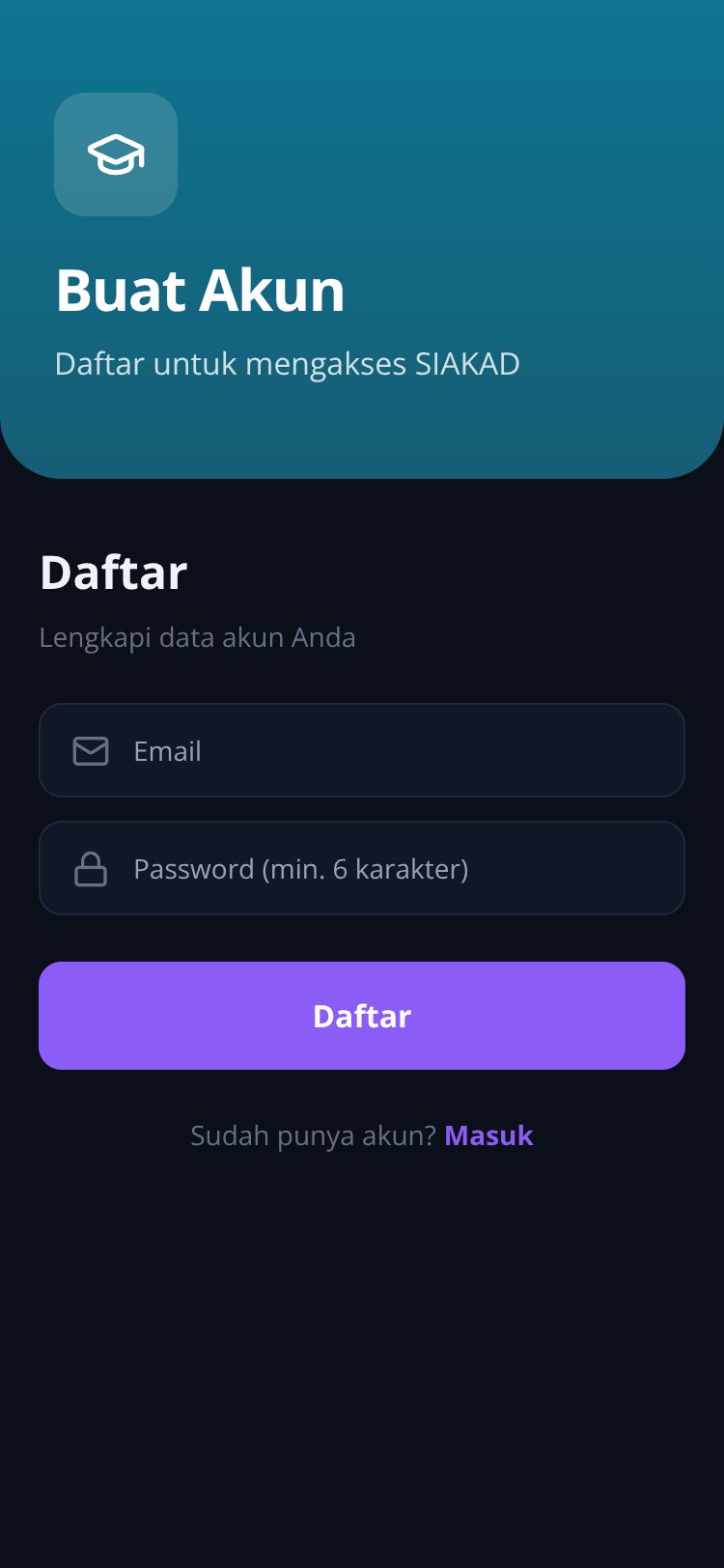 SIAKAD screen 2