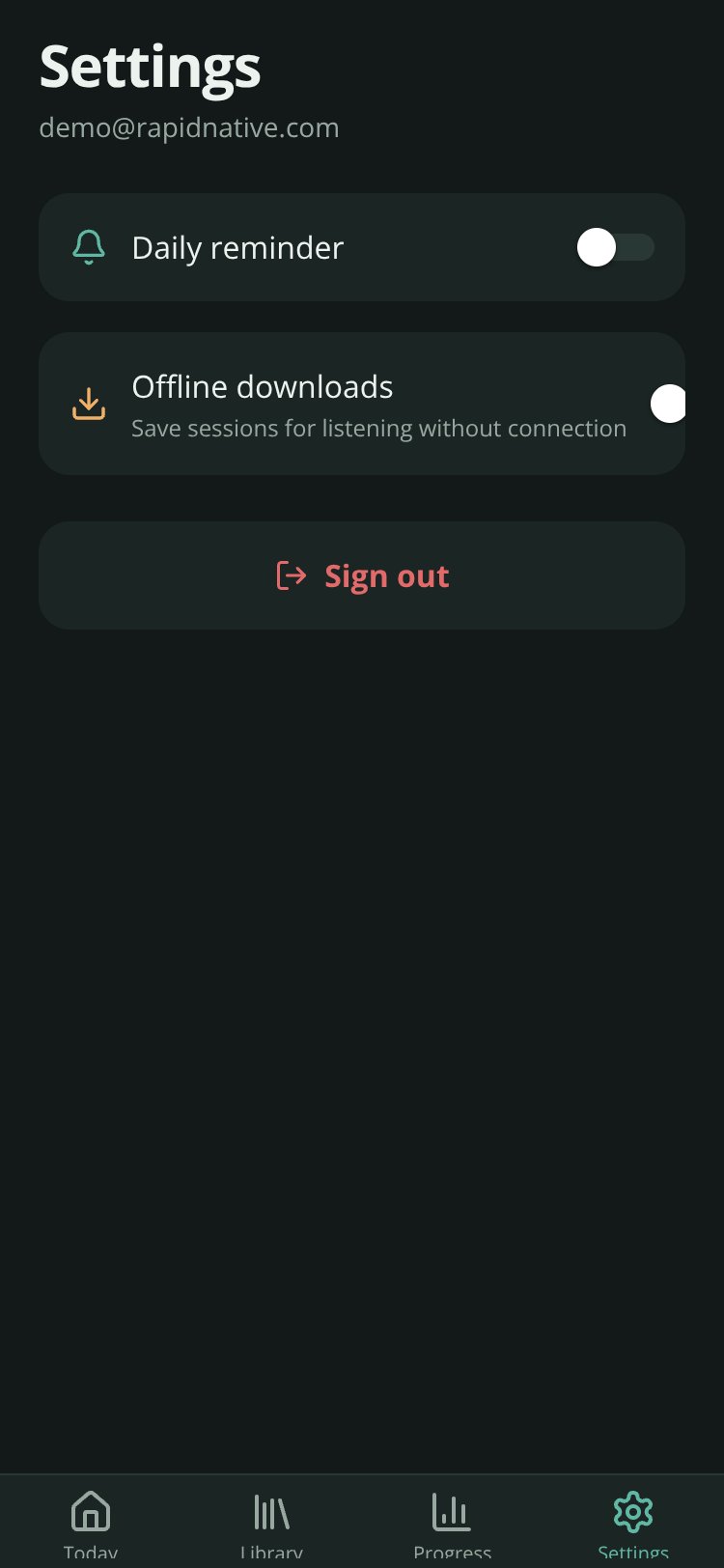 Breathe screen 4