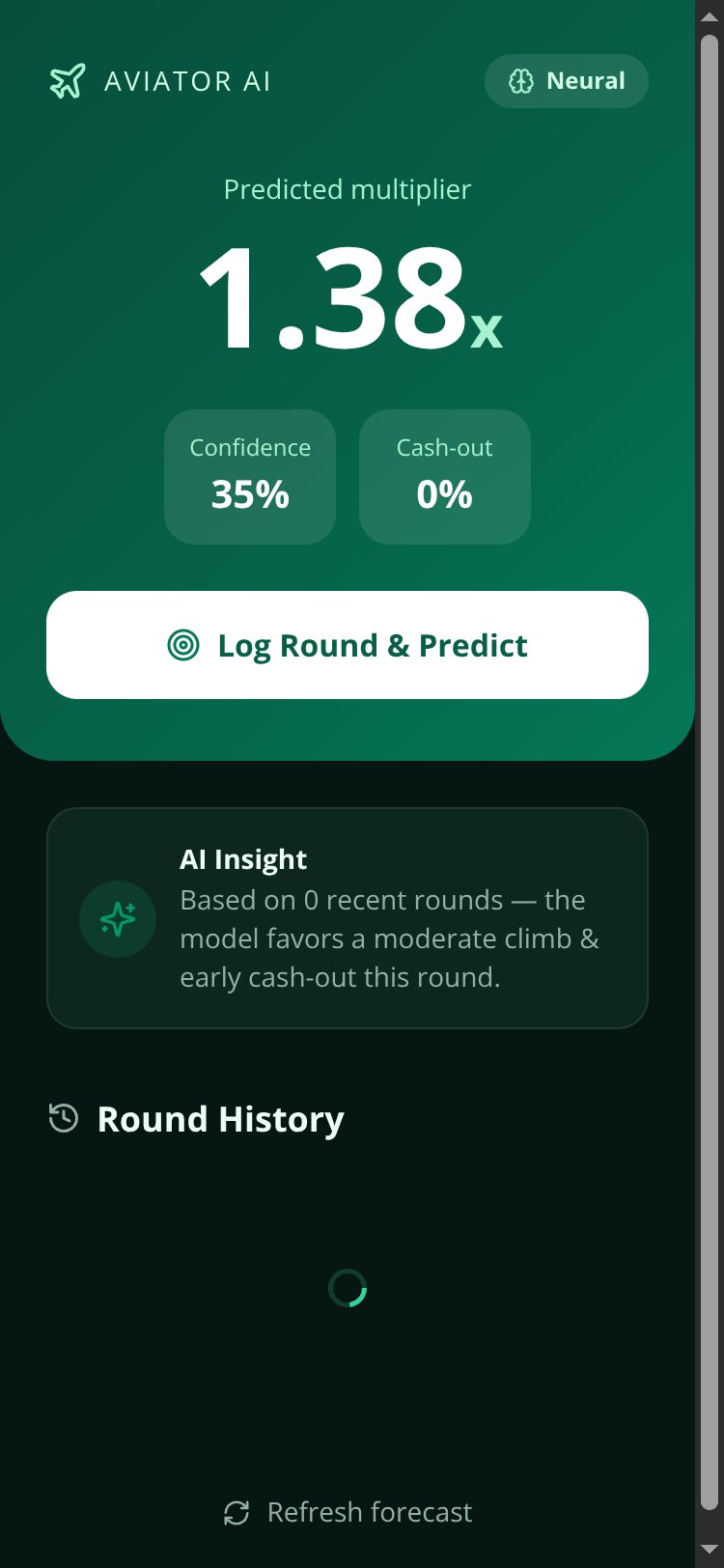 Aviator AI screen 1