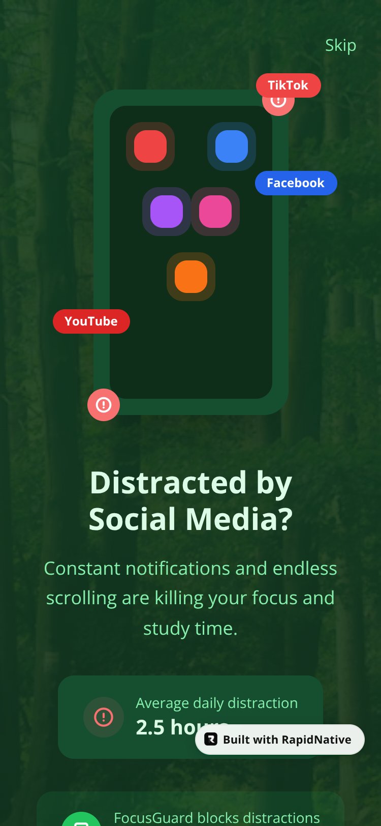 FocusGuard screen 3