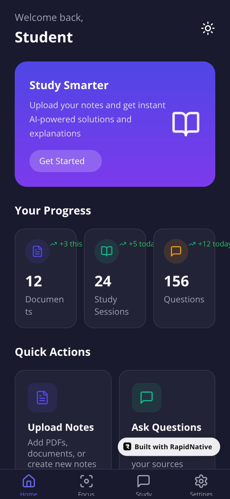 StudyNote screen 4