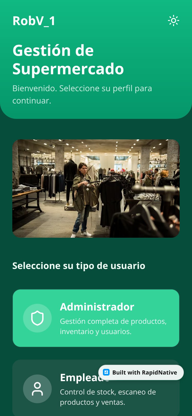 Gestión de Supermercado RobV_1 screen 3