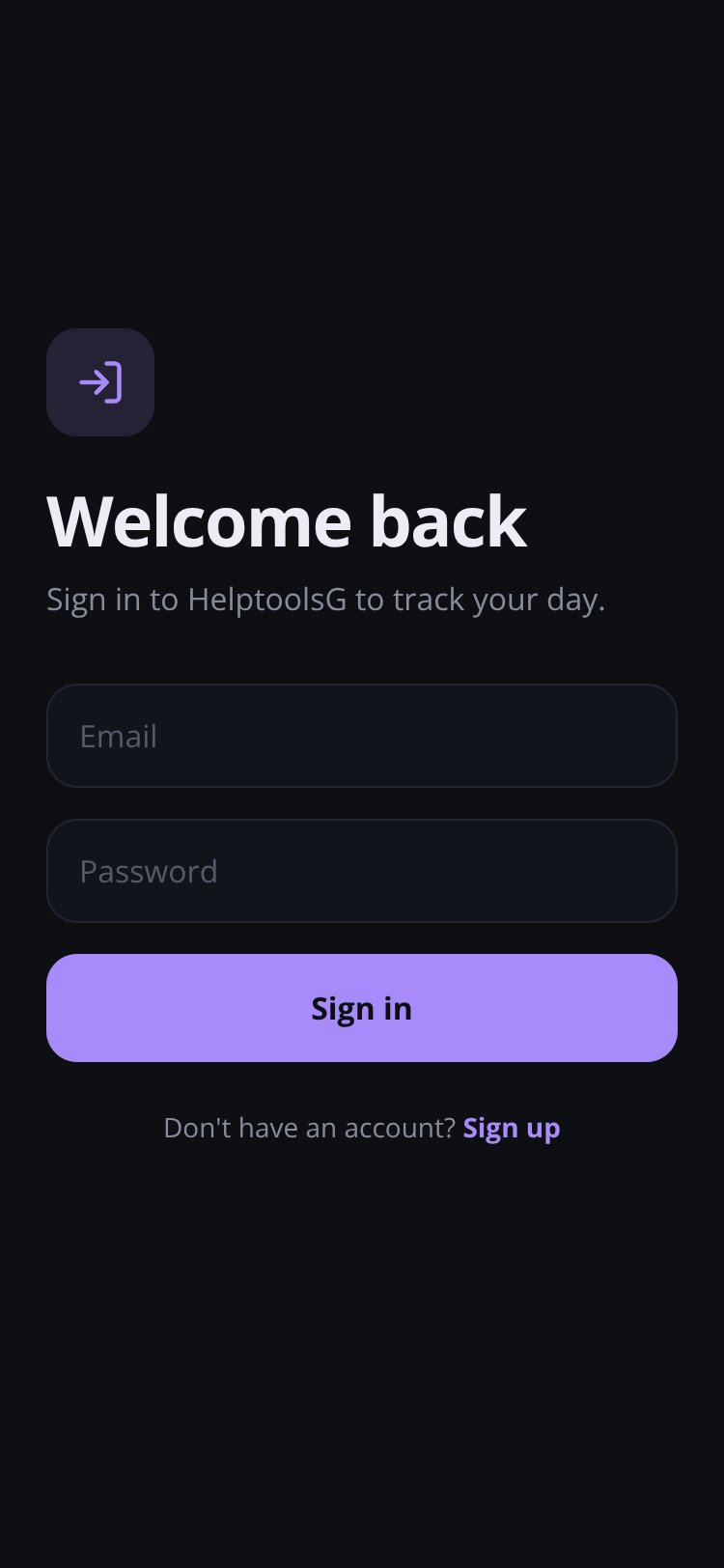 HelptoolsG screen 1