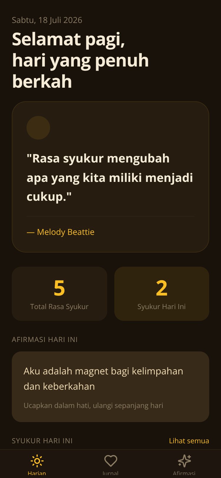 Syukurku screen 2