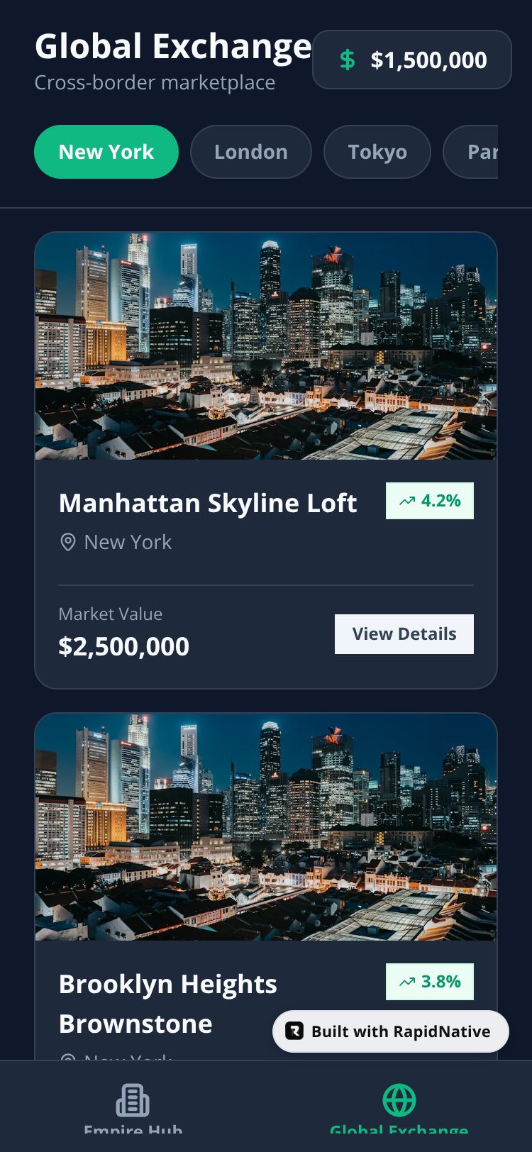 Landlord Global: Real Estate Monopoly screen 2