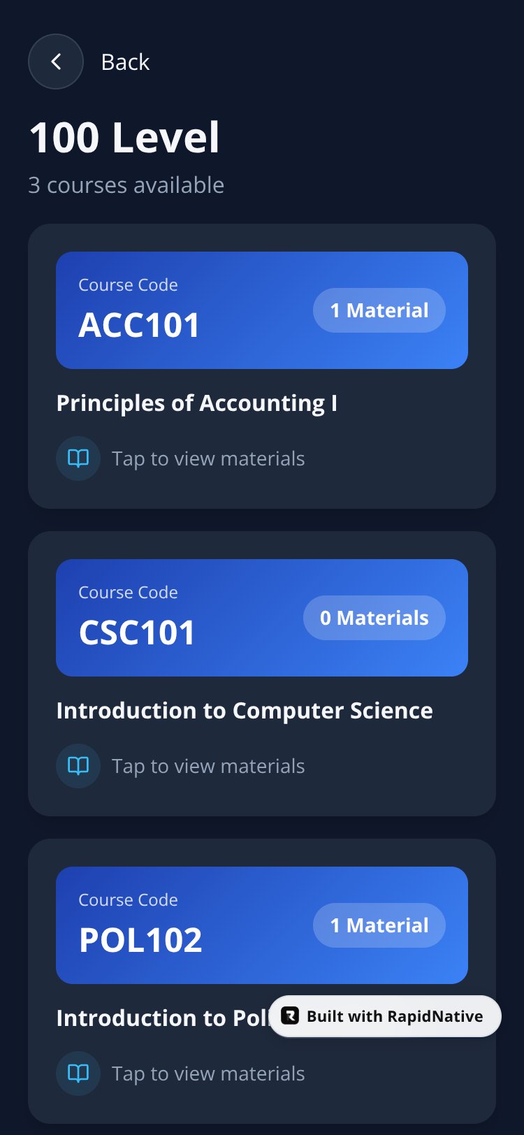 Student Library LASU screen 4