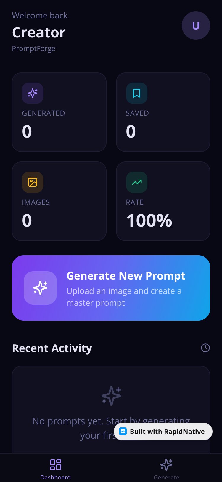 PromptForge screen 2