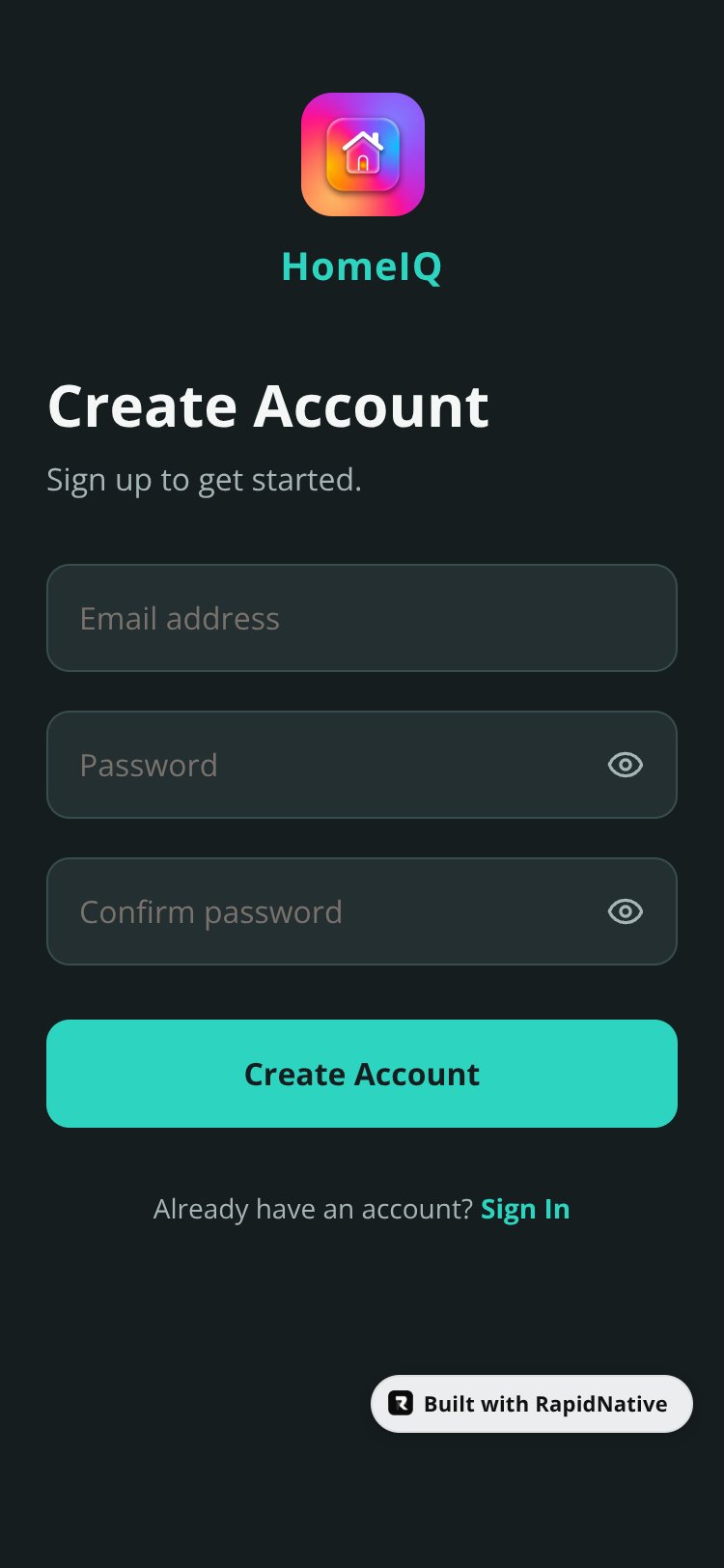 HomeIQ screen 2