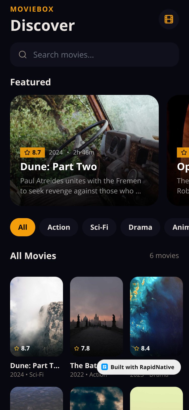 MovieBox screen 1