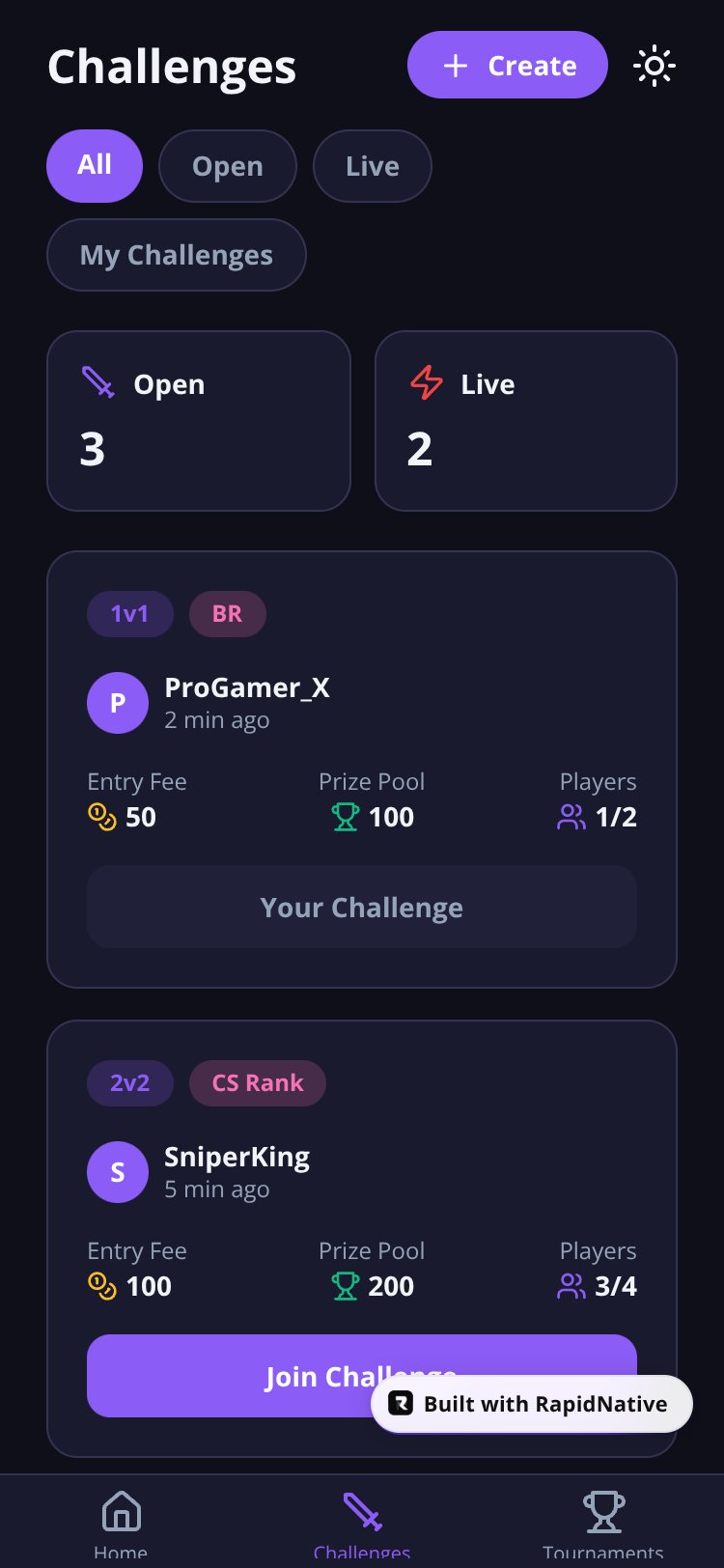 FastKit screen 1