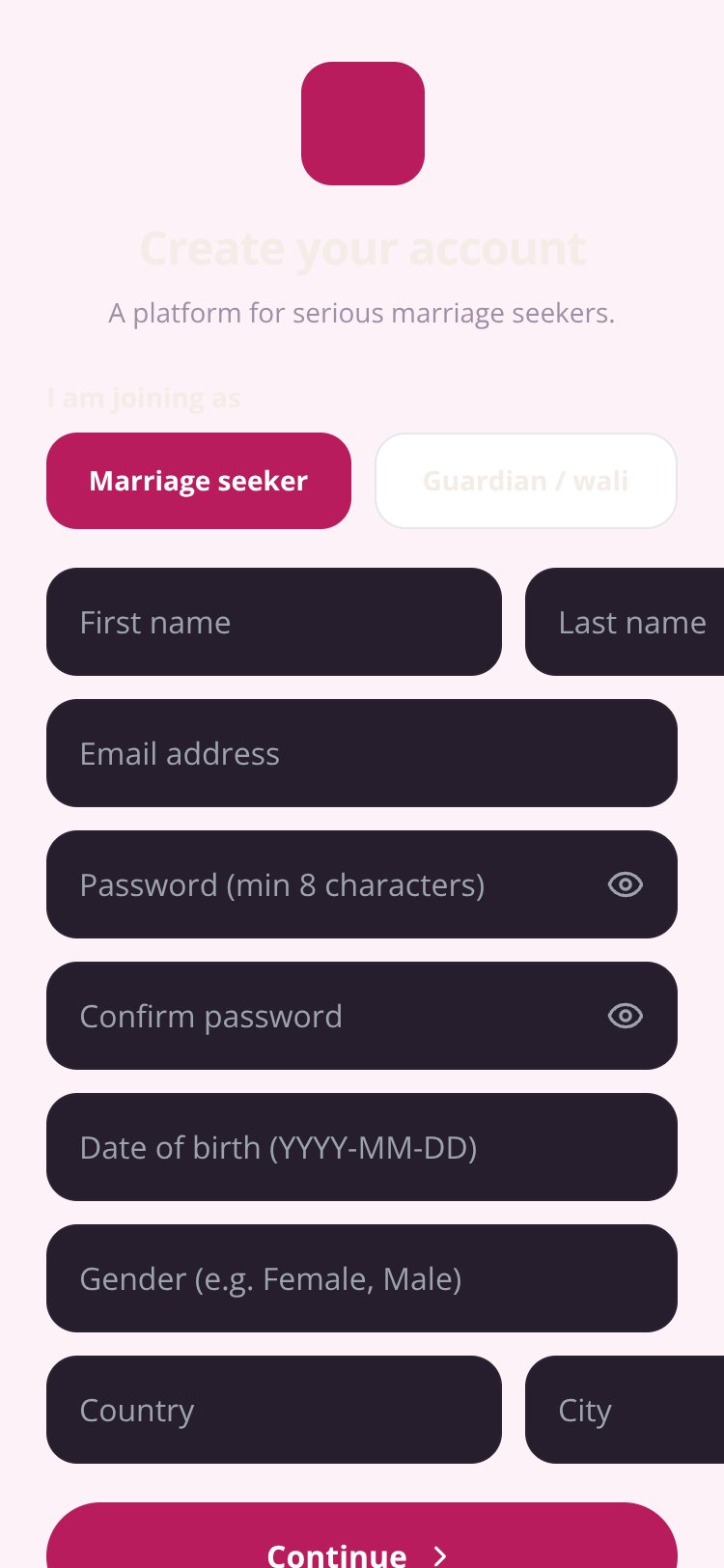 GetMeMarried screen 2