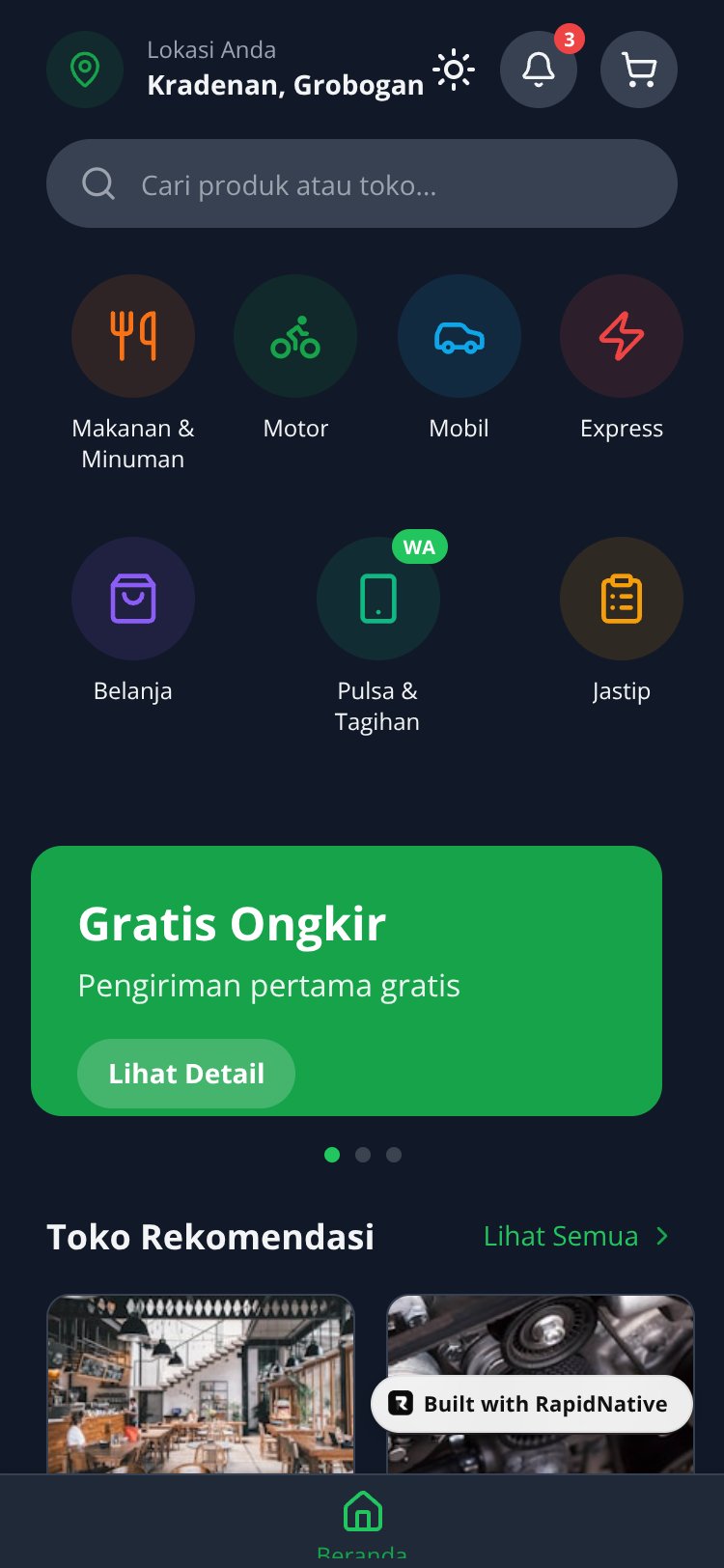 Go-BriLL Express screen 1