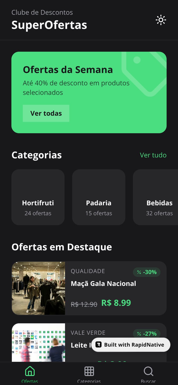 SuperOfertas Clube screen 1