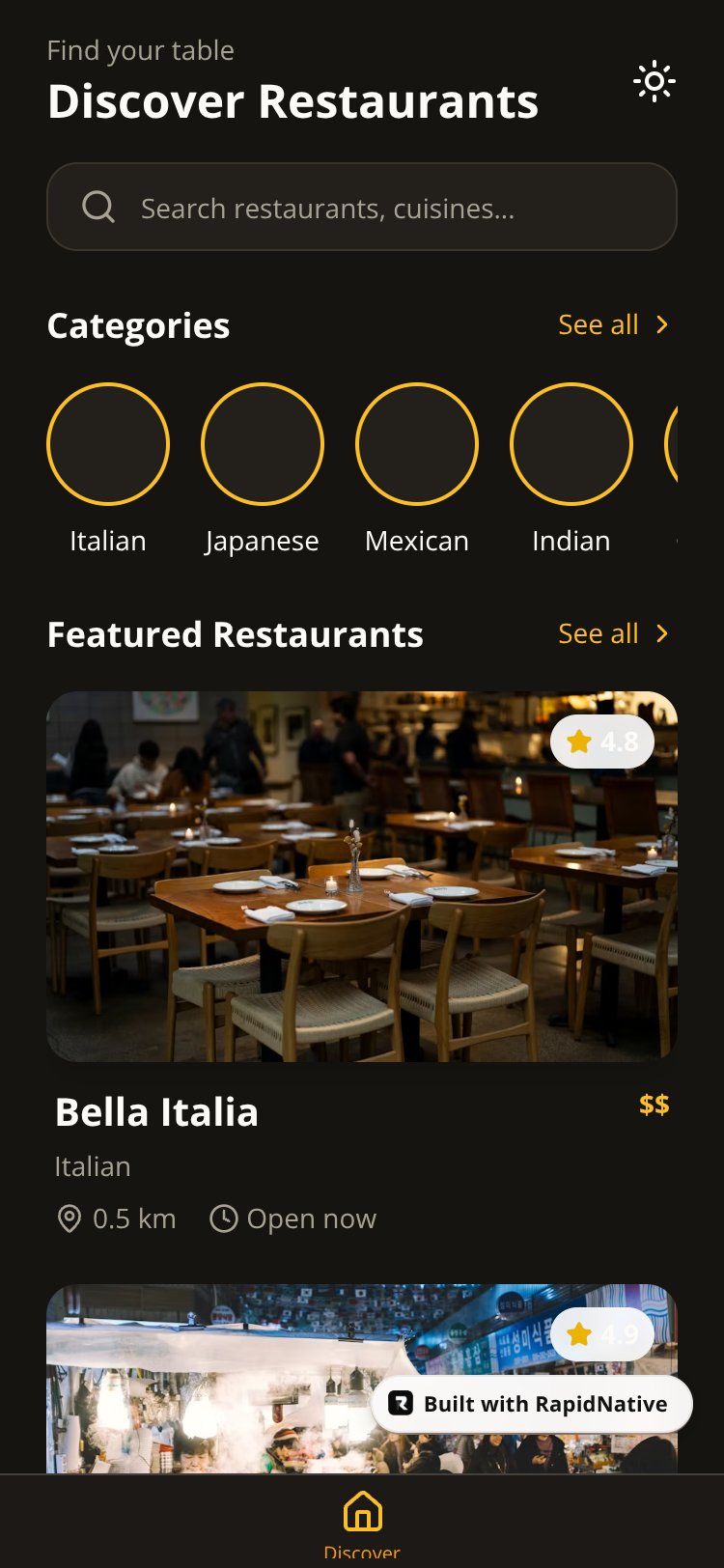 ReserveIt screen 2