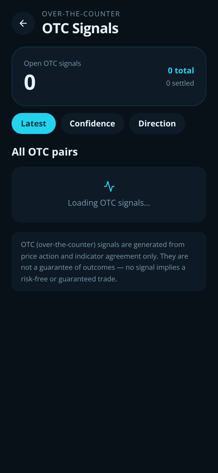 Quotex OTC Signal Pro screen 2