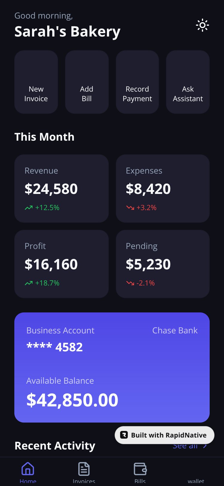 LedgerFlow screen 2