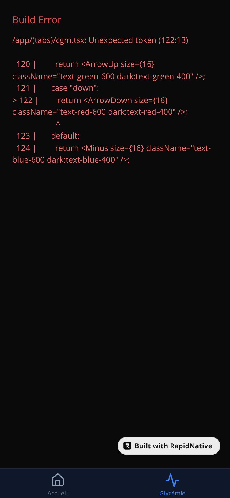 DiaConnect Pro screen 1