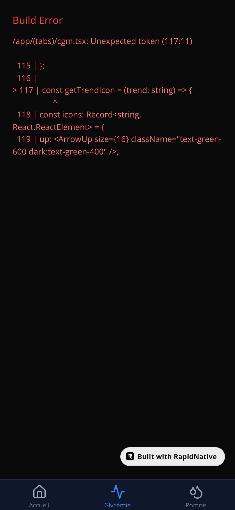 DiaConnect Pro screen 2