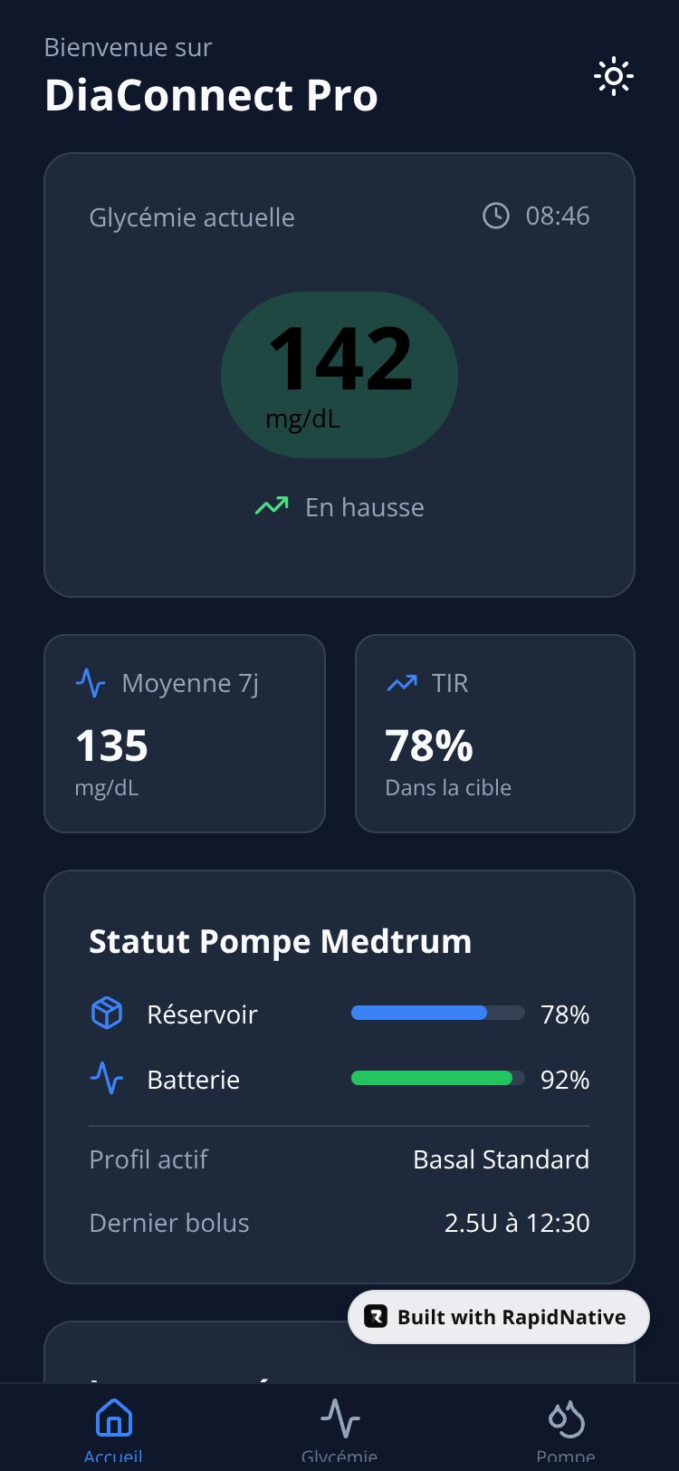DiaConnect Pro screen 3