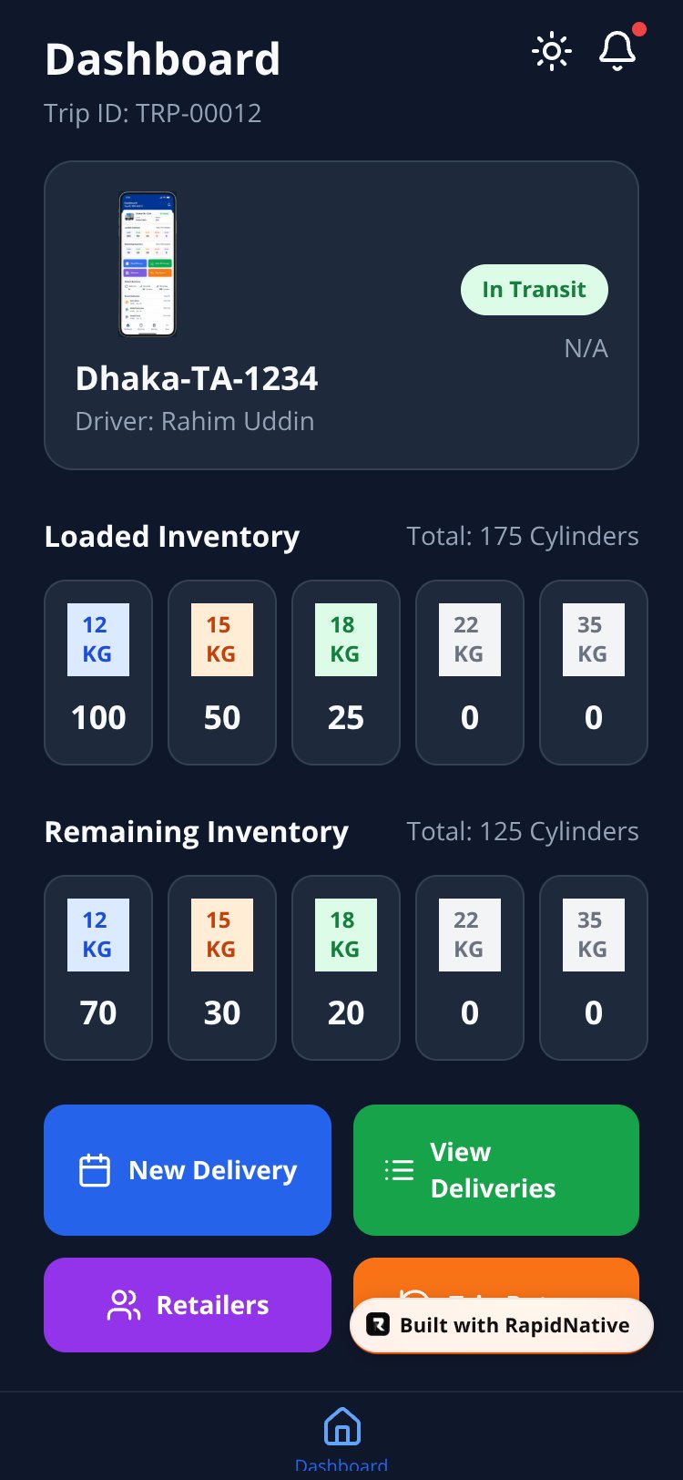 NativeWind Themed App screen 1
