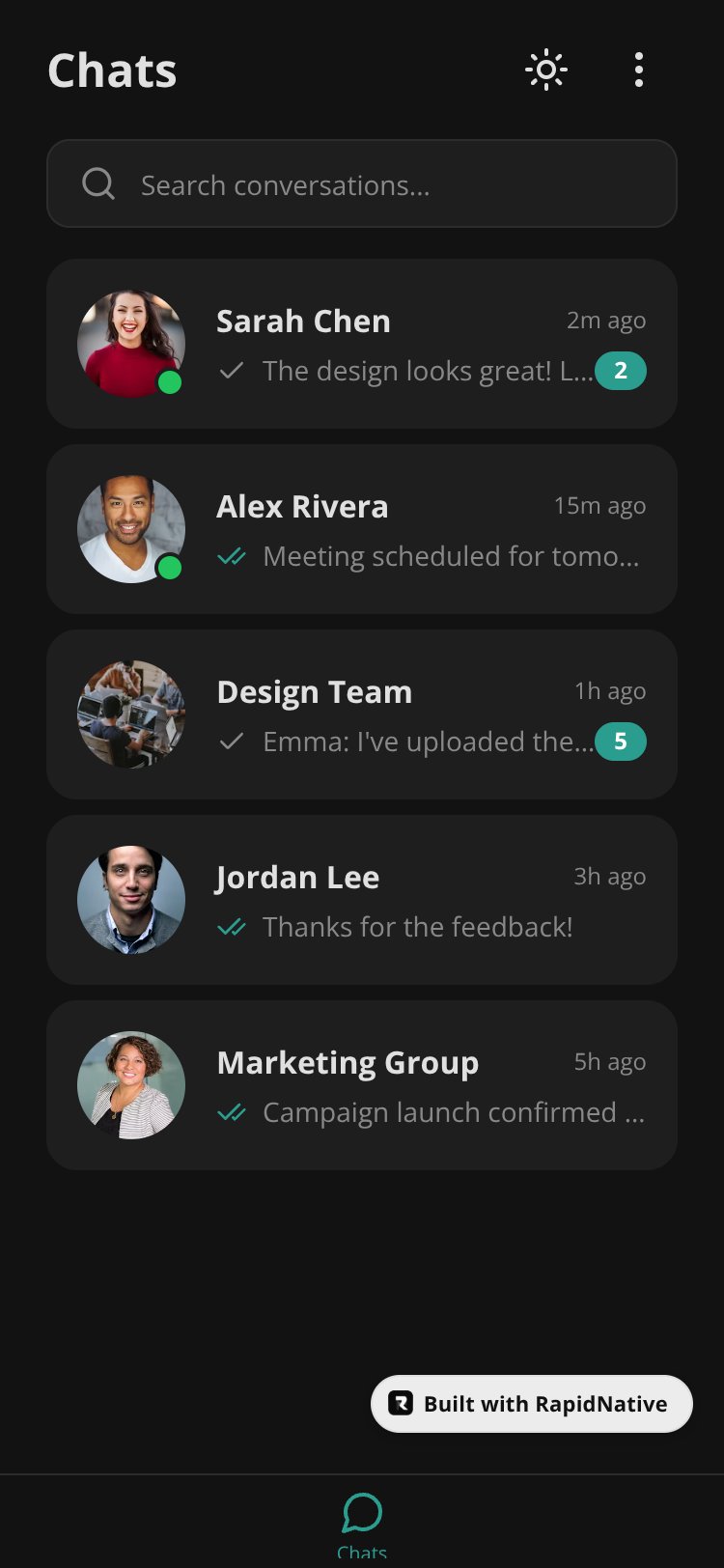 Whisper Chat screen 1