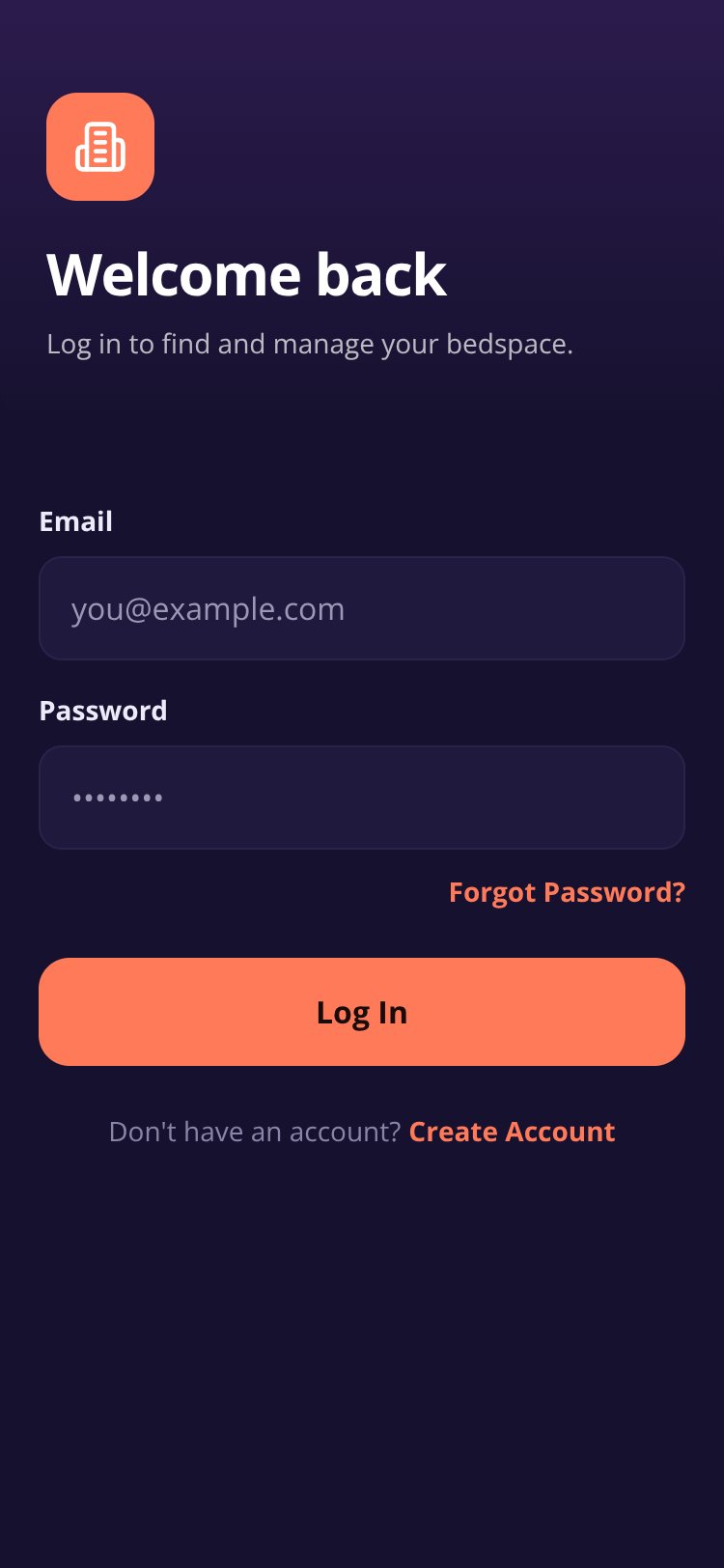 ShareSpace screen 1