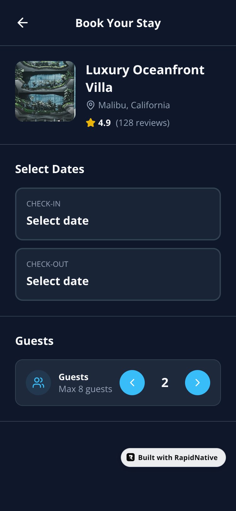 StayFlow screen 2