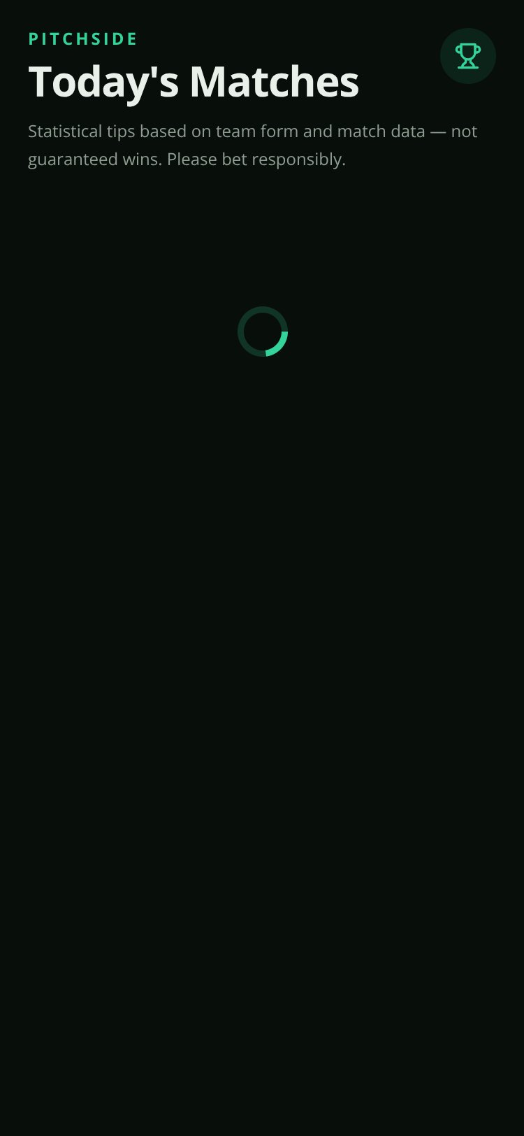 Pitchside screen 1