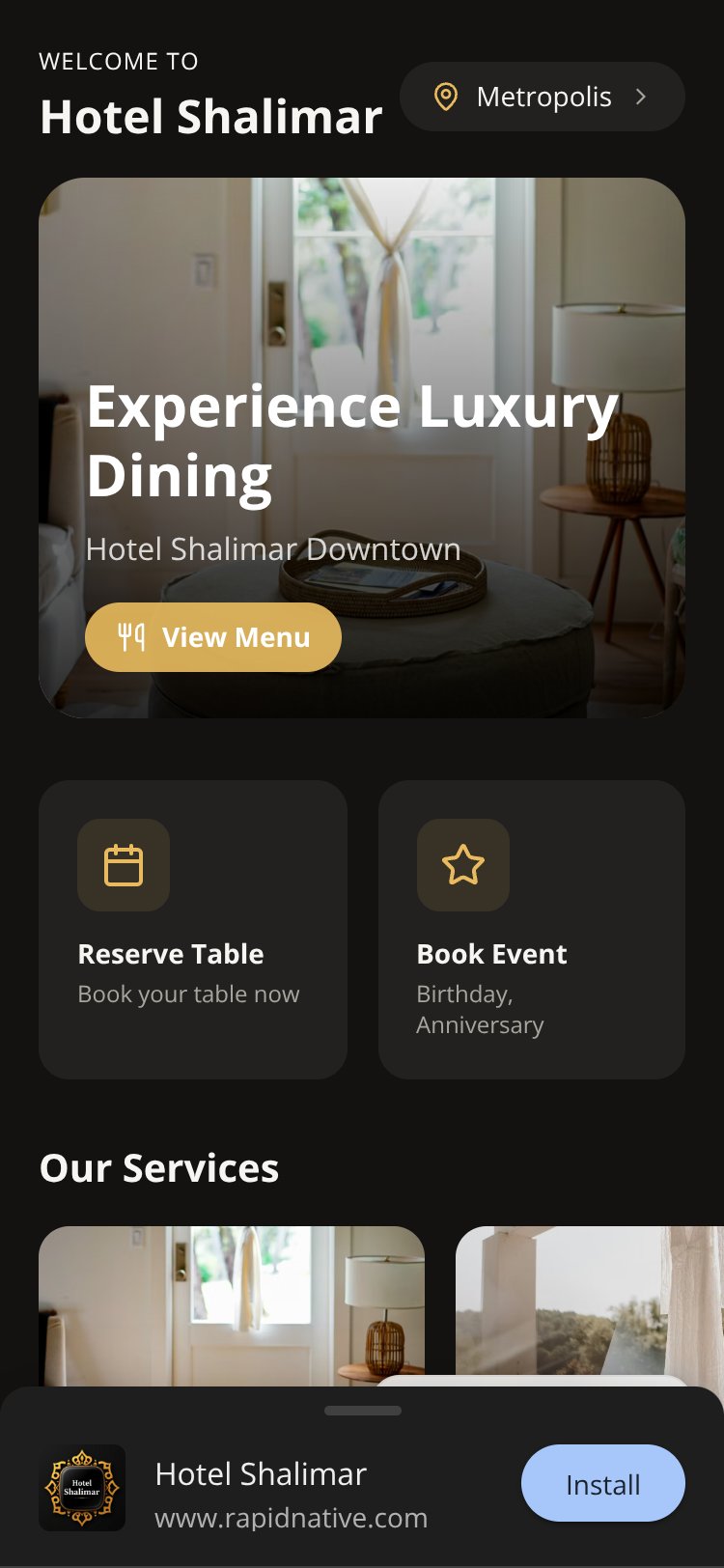 Hotel Shalimar screen 1