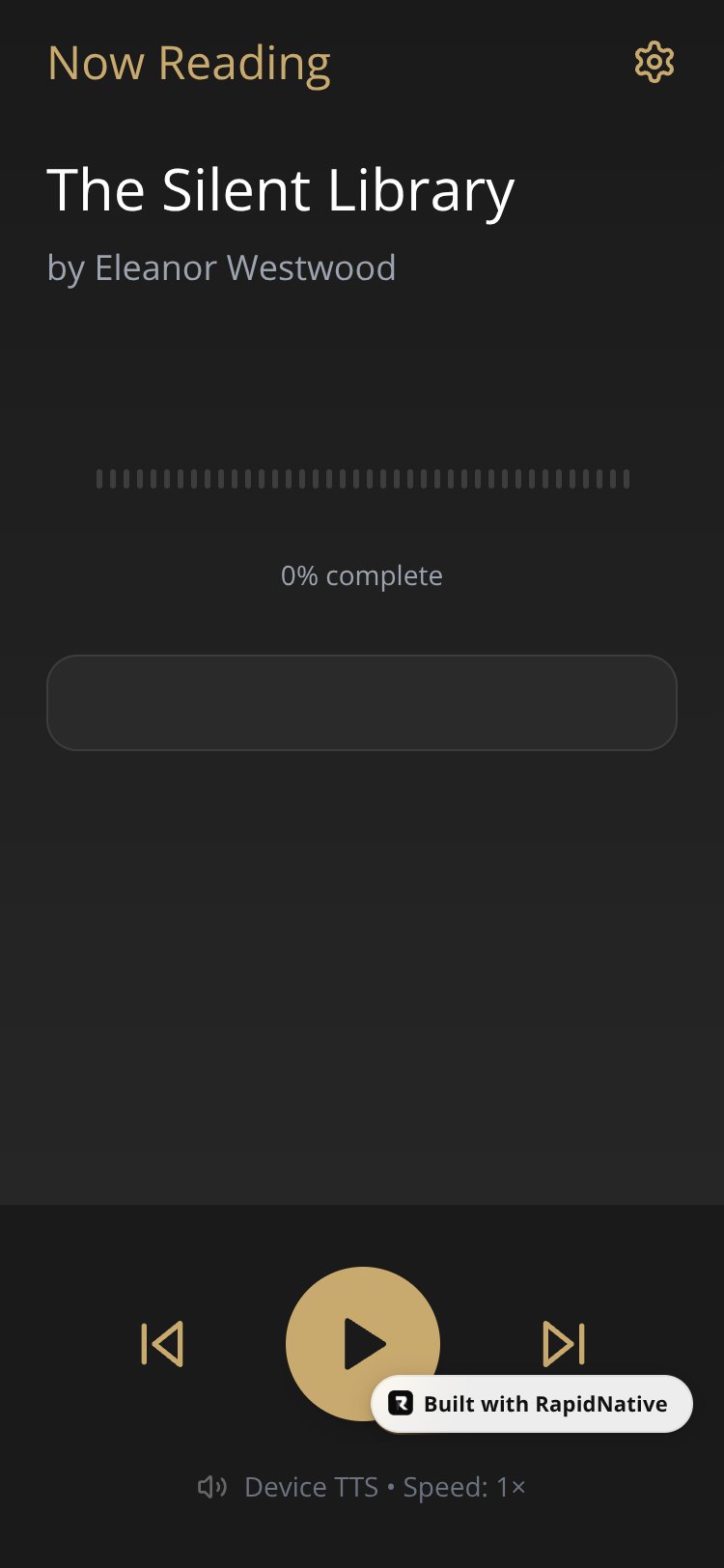 ReadForMe screen 2