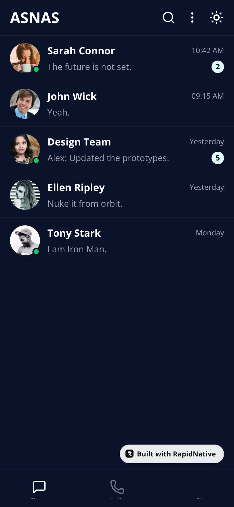 ASNAS screen 3