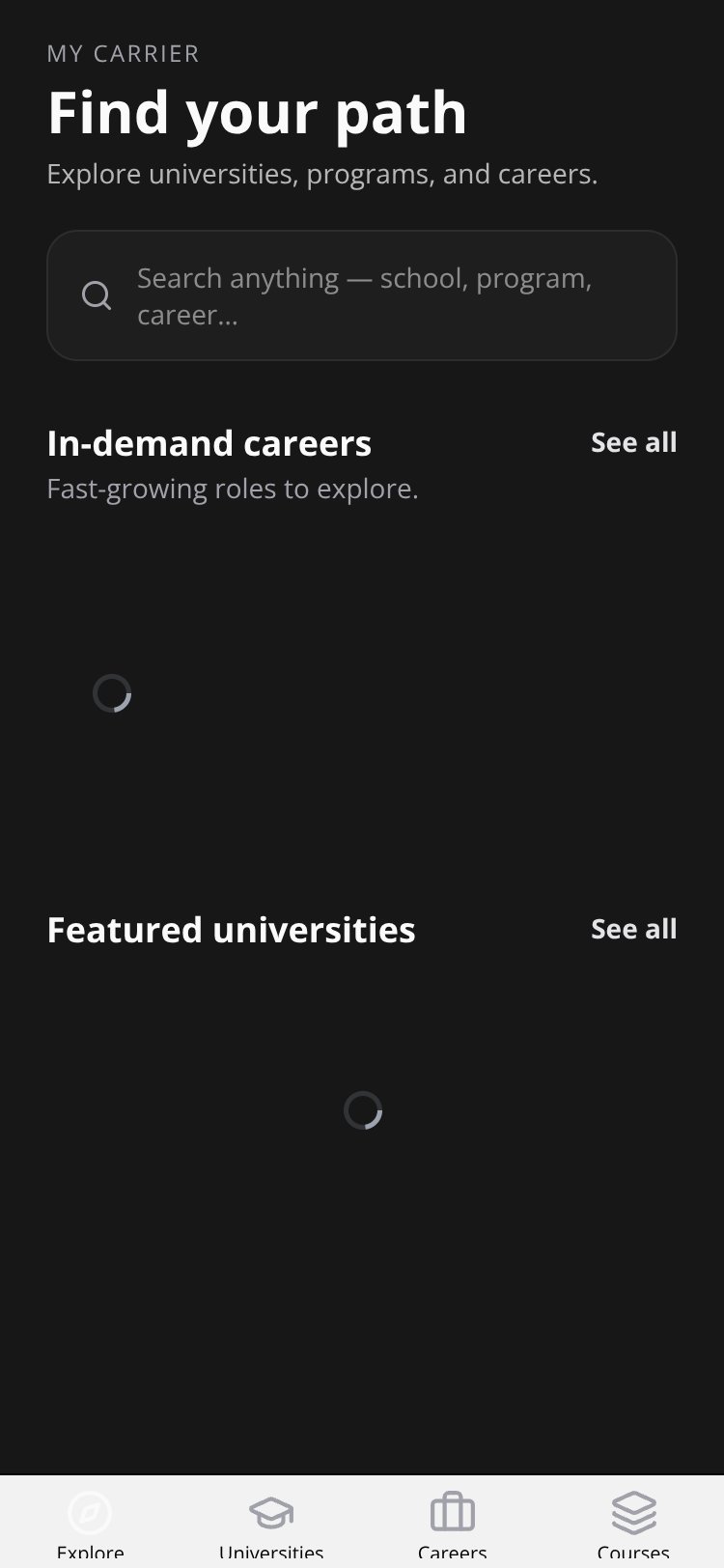 RapidNative App screen 2