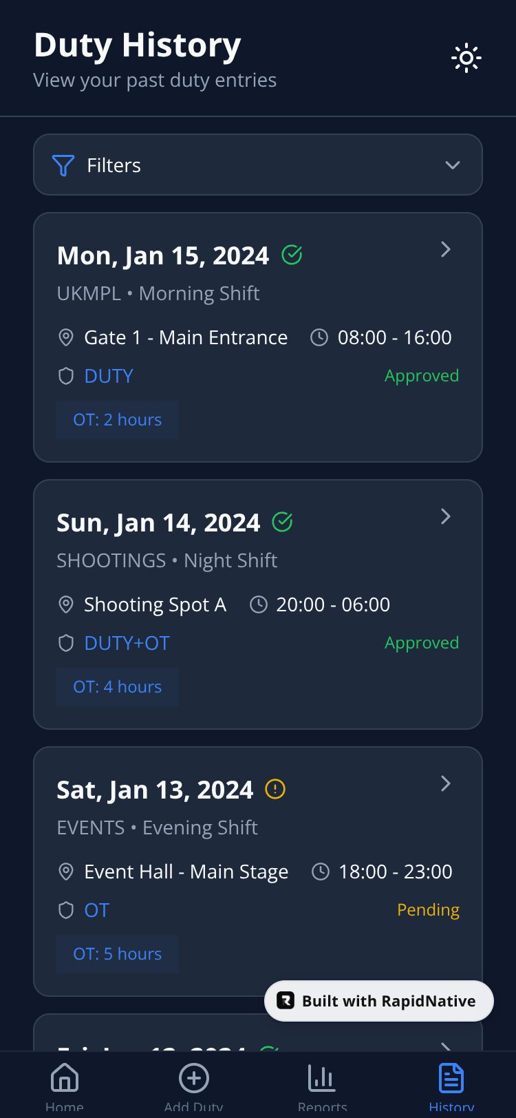 SecureDuty Pro screen 3